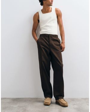 Only & Sons Toby Loose Tapered Fit Cotton Trouser - Black