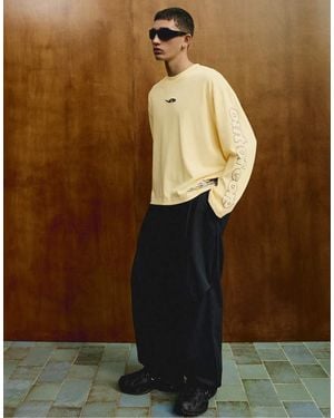 Bershka baggy Trousers With Darts Out Of Core - Brown