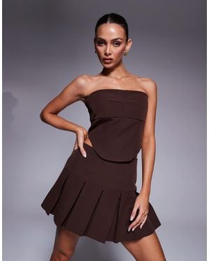 Wanderdoll Sylvie Tailored Bandeau Corset Top Co-ord - Multicolor