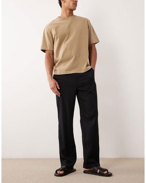 Cotton On baggy Tailored Pleated Pants - Natural