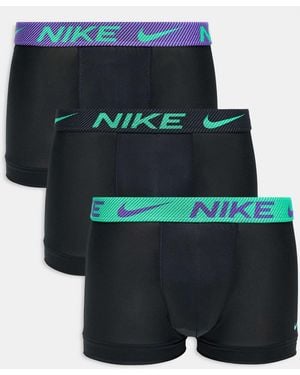 Nike Essential Microfibre 3 Pack Trunk - Blue