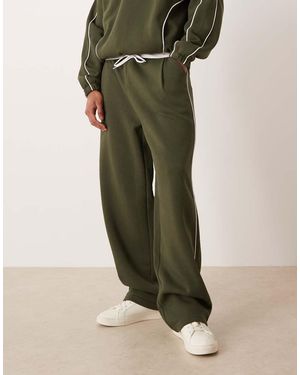 ASOS Co-ord Super baggy jogger With Side Piping - Green