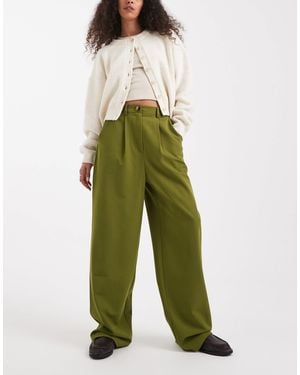 Miss Selfridge Tailored Wide Leg Trouser - Green
