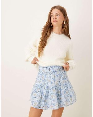 Collective The Label Belted Mini Skirt - Blue