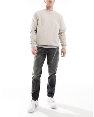 ASOS Vaqueros Tapered Con Lavado De - Gris