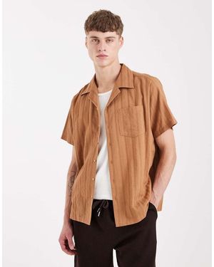 Sol Beach Textured Beach Shirt - Blue