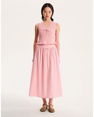 OMNES Darcie Stretch-Back High Rise Skirt - Pink