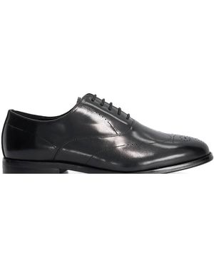 Dune Wide Fit Shaay Brogues - Black
