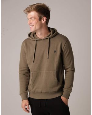 French Connection Cotton Blend Hoody - Brown