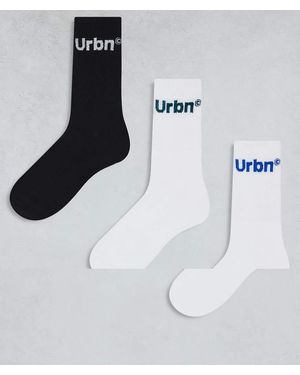 Jack & Jones Pack De 3 Pares De Calcetines Deportivos De Varios Colores De - Blanco