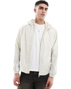 Pull&Bear Panel Track Jacket - White
