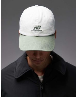 New Balance 6 Panel Flying Stacked Logo Hat - Grey