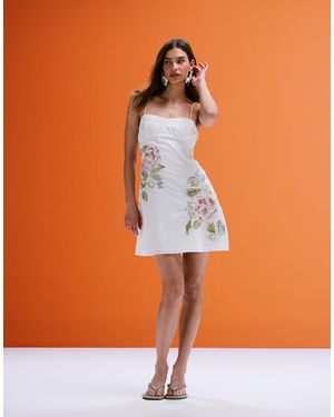 green emerald velvet dress Tamsin Navy Floral Embroidered Midi Dress with Tiered Skirt  Frock and  Frill