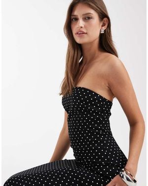 ASOS Bandeau Midi Dress - Black