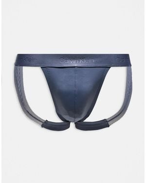 Calvin Klein Sculpt - jock-strap en dentelle - Bleu