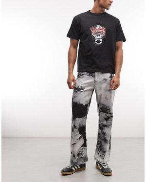 X-Large Pantalones Multicolores Con Estampado Integral Meditation