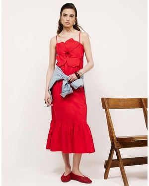 River Island 3D Flower Maxi Dress - Red
