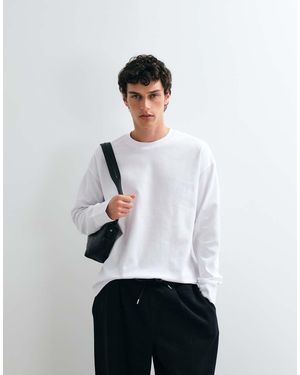 Jack & Jones Heavyweight Long Sleeve Top - White
