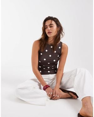 Vero Moda Square Neck Vest Top - White