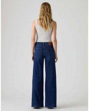 Levi's 728 High Rise Wide Leg Jeans - Blue