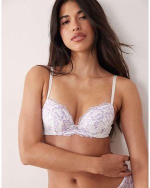 Ann Summers Sexy Lace Padded Plunge Bra - Brown