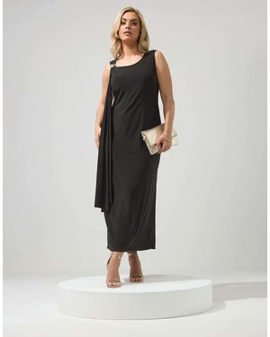 Yours Clothing Sash Maxi Dress - Black