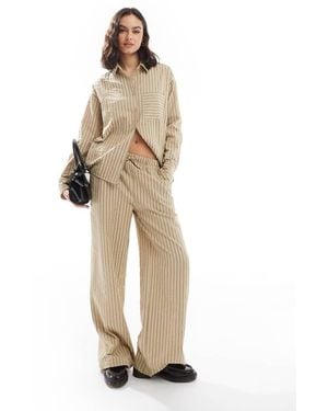 Threadbare Co-ord Pull On Trousers - Natural