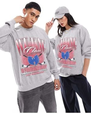 PRNT X Wu-Tang Clan Hockey Relaxed Fit Sweatshirt - Pink