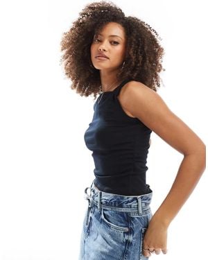 Cotton On Cotton On Marlow Twist Shoulder Short Sleeve Top - Blue