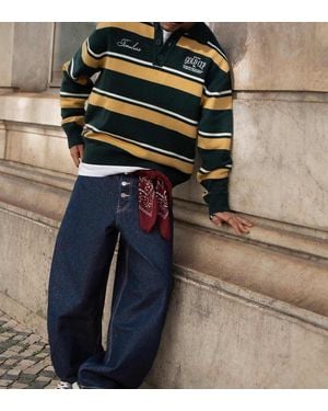 Bershka Jeans A Cilindro Blu