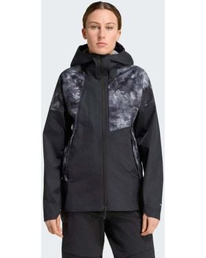 adidas Originals Terrex Xperior 2.5 Layer Hybrid Primeknit Spray Dye Climaproof Jacket - Grey
