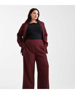 Pieces Plus Pieces Curve Tailo Trousers Co-ord - Red