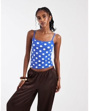 Hollister Reversible Square Neck Cami - Blue