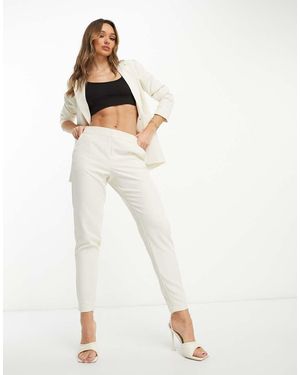 Vila Tailored Tapered Trouser Co-ord - White