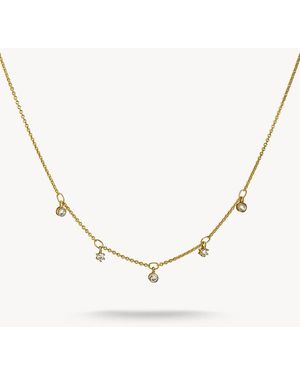 Thomas Sabo Catenina Con Zirconi Bianchi - Neutro