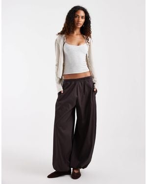 Vero Moda Popeline-hose mit weitem ballonschnitt - Weiß