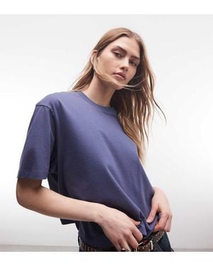 Collusion Boxy Short Sleeve T-shirt - Blue