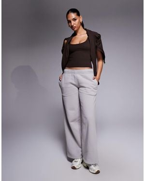 4505 Icon Rest Day Heavyweight 440gsm Cotton Wide Leg jogger - Gray