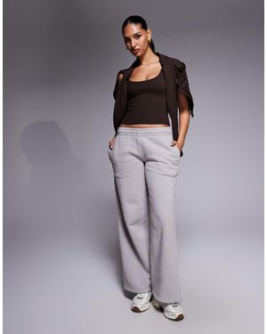 4505 Icon Rest Day Heavyweight 440gsm Cotton Wide Leg jogger - Grey