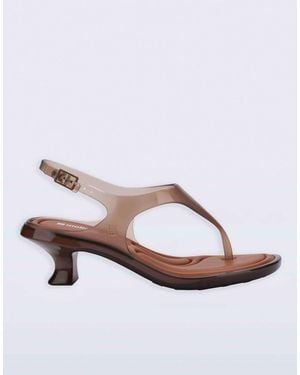 Melissa Kitten Heel Sandal - Brown