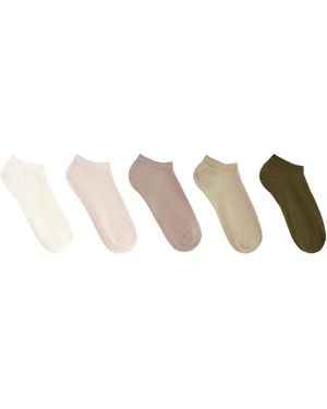 Oysho – sneaker-socken aus baumwollmix - Natur