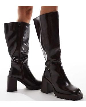 Raid Wide Fit Mayah Knee Boots - Black