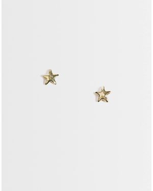 Kingsley Ryan Boucles d'oreilles puces étoile en argent plaqué or - Métallisé