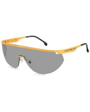 Carrera Carrera Zonnebril Flaglab Rechthoekige Zonnebril Met Grijze Glazen - Metallic