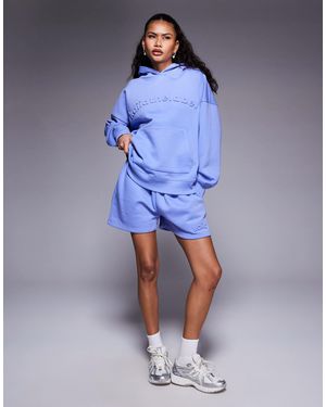 Kaiia – oversize-kapuzenpullover - Blau