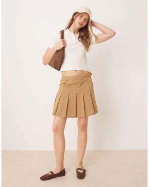 adidas Originals Sport Pleated Skirt - Natural
