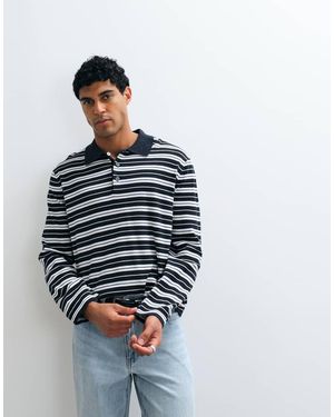 ARKET Polo A Maniche Lunghe A Righe Multicolore - Blu