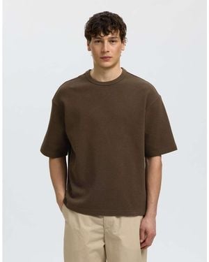 SELECTED T-Shirt - Brown