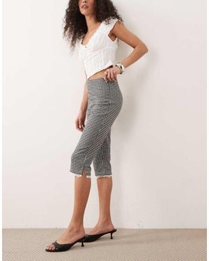 Miss Selfridge Pantalones Capri A Cuadros Vichy (Parte De Un Conjunto) - Neutro