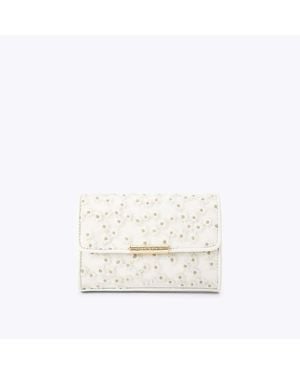 Carvela Kurt Geiger Positano Daisy Clutch - White